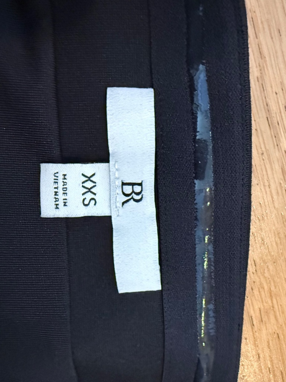 Banana Republic Strapless Top | Black Pleated Side-Zip Bandeau | Going-Out | XXS - Picture 2 of 3